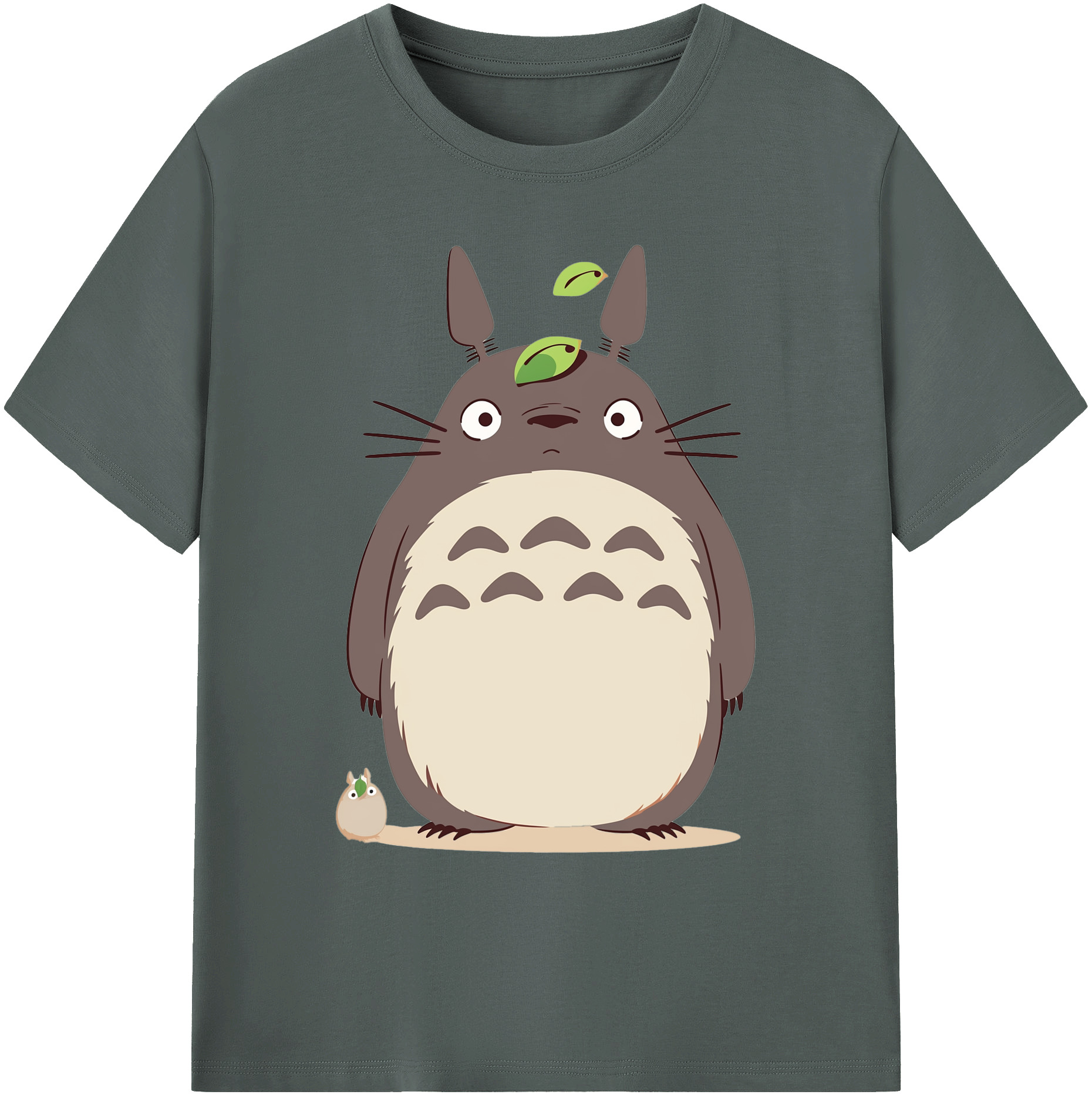 （画像用） となりのトトロ 草壁メイ 草壁サツキ My Neighbor Totoro Satsuki Kusakabe Mei Kusakabe 綿100％ メンズ半袖Tシャツ｜肌触りやわらか＆通気性